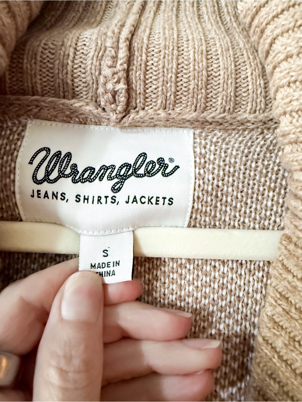 Wrangler Montana Cardigan Horse Brown Size Small - Picture 4 of 8